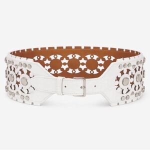 Alaia Vivienne Leather Corset Belt